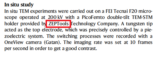 實驗使用TEM樣品桿 實驗使用TEM樣品桿