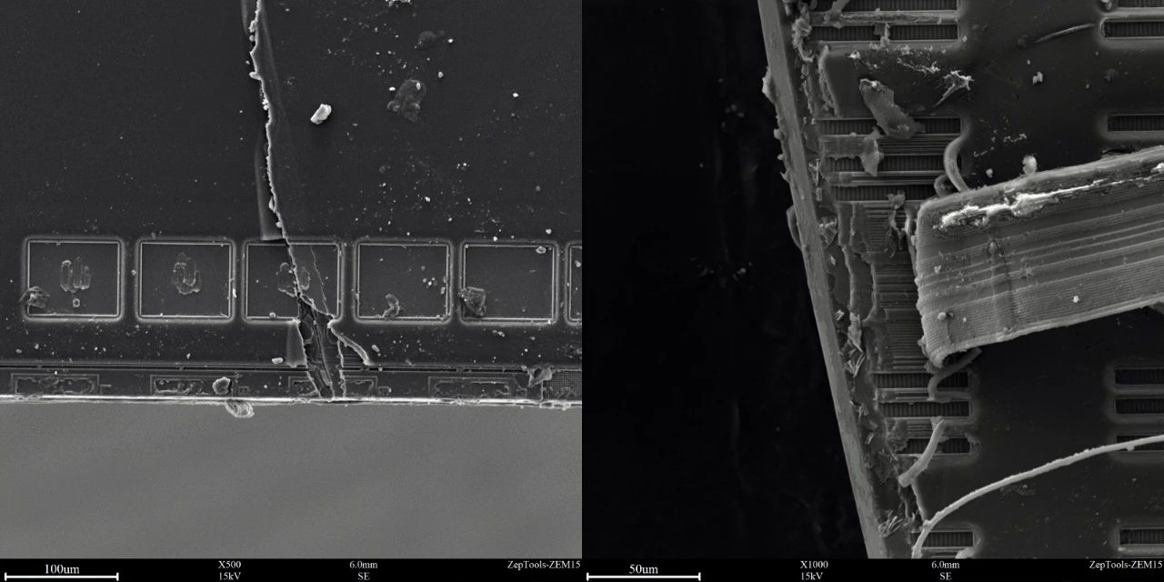 光刻后的硅片表征圖 光刻后的硅片表征圖