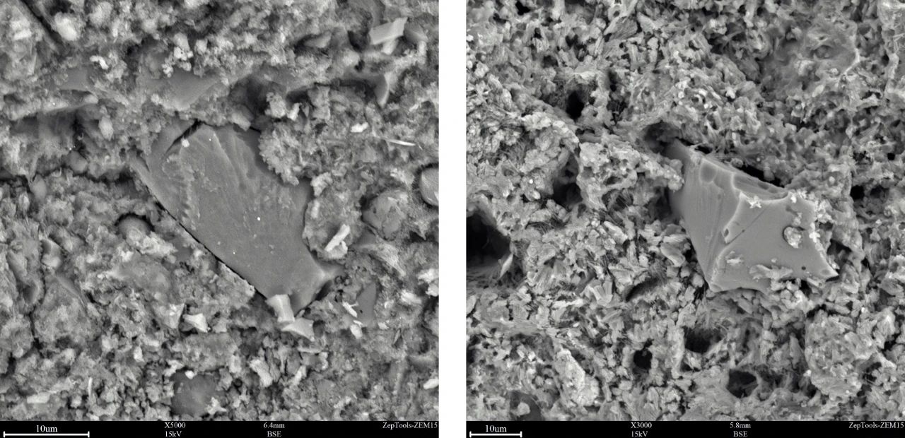 左為混凝土10d,右為混凝土30d 左為混凝土10d,右為混凝土30d